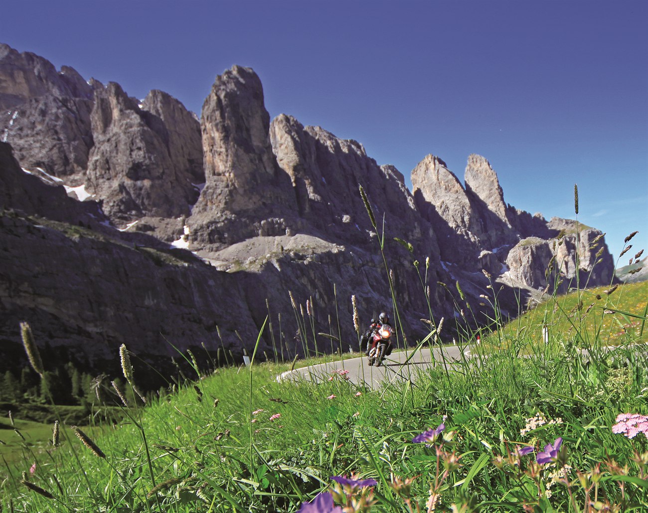 Motorradfahren in den Dolomiten Motorradfahren in den Dolomiten